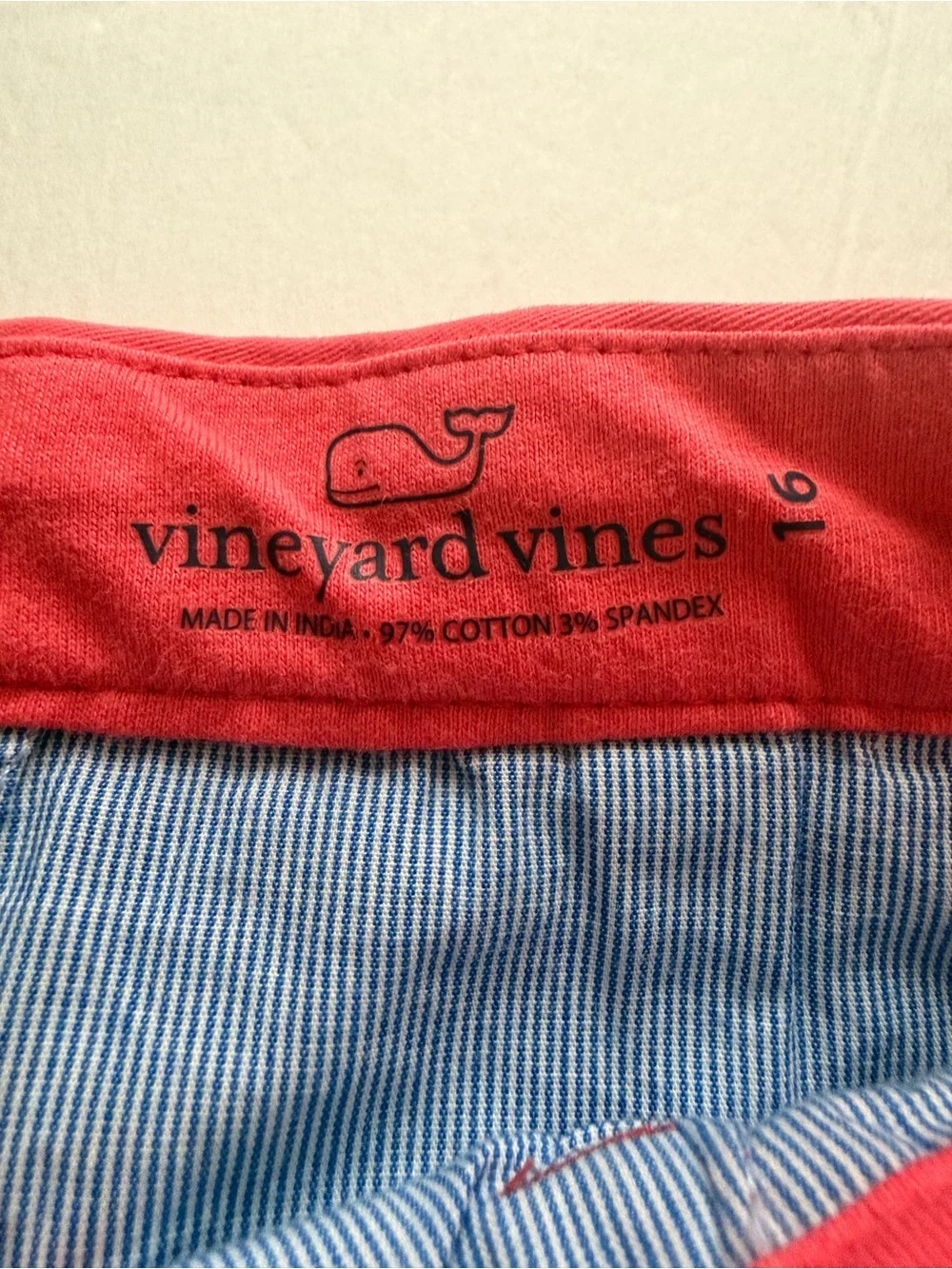 Vineyard Vines Preppy Boys Stretch Breaker Shorts Jetty Red Size 16 NWT